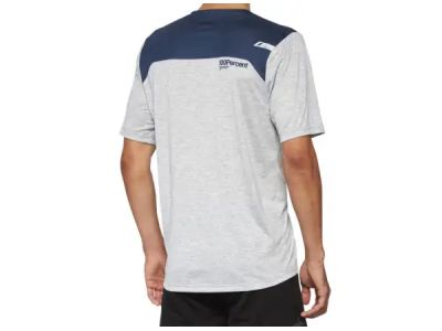 100% Airmatic jersey, white/blue