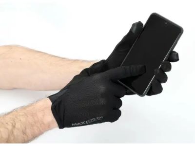 MAX1 dlhoprsté rukavice, čierna