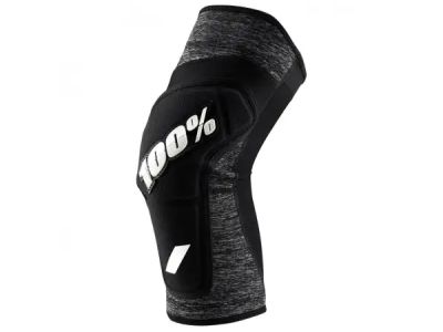 100% Ridecamp knee pads, gray heather/black