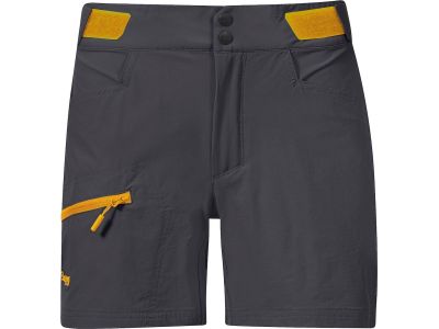 Bergans Cecilie MTN Softshell dámské kalhoty, Solid Dark Grey/Cloudberry Yellow