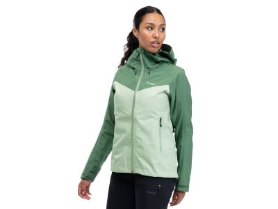 Bergans Skar Light 3L Shell women's jacket, light jade green/dark jade green