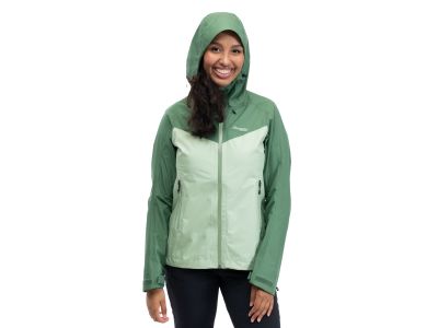 Bergans Skar Light 3L Shell women's jacket, light jade green/dark jade green