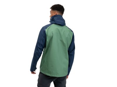 Bergans Skar Light 3L Shell jacket, dark jade green/navy blue