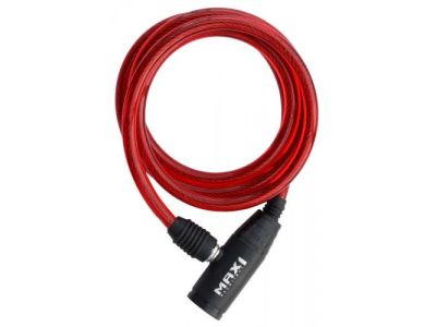 MAX1 cable lock, 1200 mm/8 mm, red