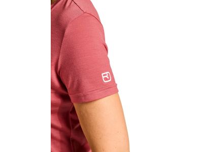 Damska koszulka T-shirt ORTOVOX 150 Cool Mountain Protector, w kolorze dzikiego różu