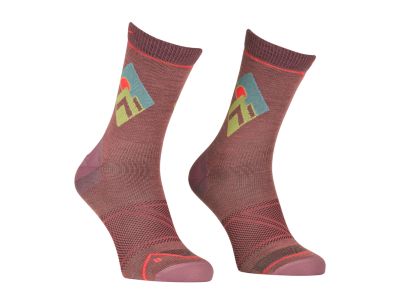 Ortovox W&amp;#39;s Alpine Light Compression Mid Socks dámské ponožky, wild rose