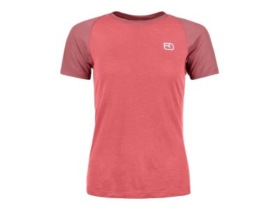 Damski T-shirt ORTOVOX 120 Tec Fast Mountain Ts, w kolorze dzikiego różu