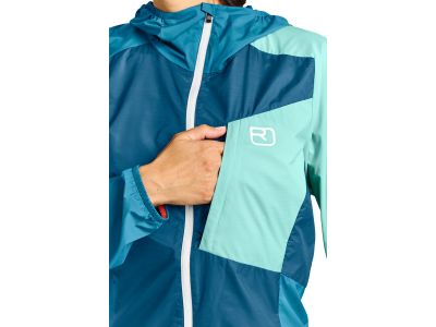 Ortovox Windbreaker women&#39;s jacket, petrol blue