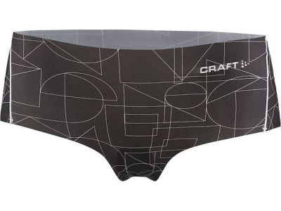 Majtki funkcjonalne Craft Greatness Hipster damskie, czarne z nadrukiem