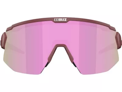 Bliz Breeze Małe okulary damskie, matowy bordowy brąz/różowy multi