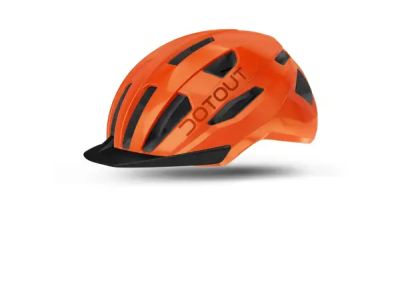 Kask Dotout Adapto w kolorze błyszczącego pomarańczowego fluo