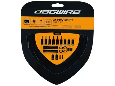 Jagwire PCK500 2x Pro Shift Kit Zahnradsatz, schwarz