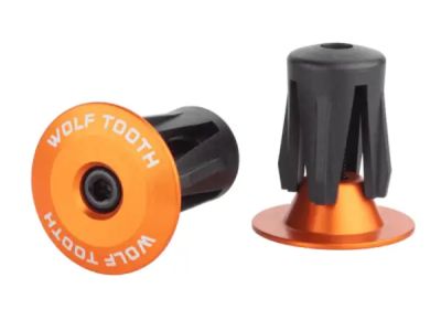 Wolf Tooth ends for handlebars, orange