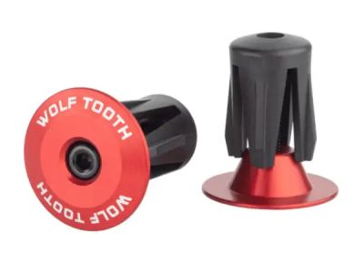 Wolf Tooth handlebar ends, red