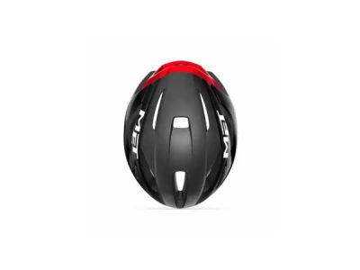 MET Strale Helm, schwarz/rot