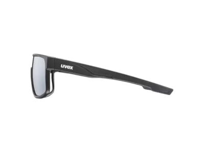 uvex LGL 51 glasses, black mat/mirror silver