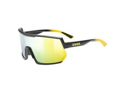 uvex Sportstyle 235 glasses, sunbee black mat/mirror yellow