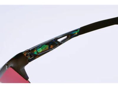 Okulary 100% SPEEDCRAFT, czarne holograficzne/hiperniebieskie wielowarstwowe lustrzane soczewki