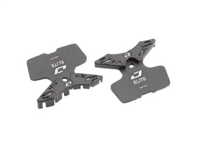 Jagwire Elite Cooling DCA809 brake pads with cooling fins, metallic