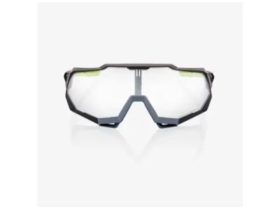 100% okulary Speedtrap, miękkie w dotyku, chłodne szare/fotochromeowe