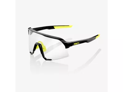 100% S3 szemüveg, Gloss Black/Photochromic