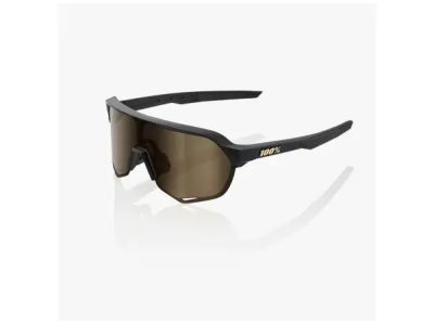 100% S2 glasses, matte black/soft gold