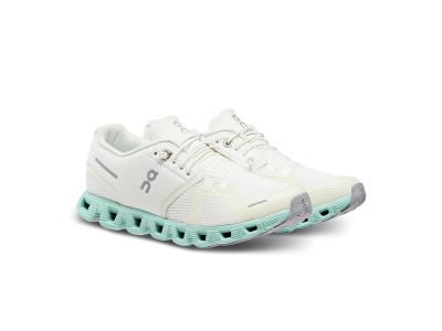 On Cloud 5 Women&amp;#39;s Sneakers, Undyed-White/Creek
