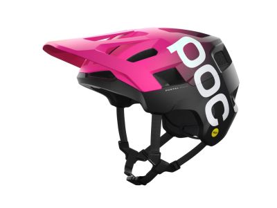 POC Kortal Race MIPS Helm, Fluoreszierendes Pink/Uranschwarz matt