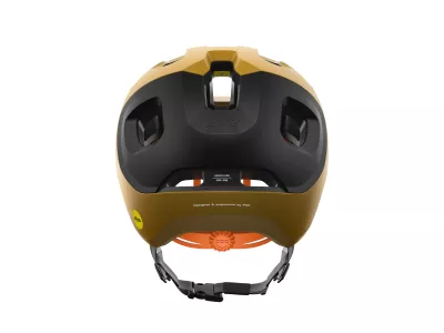 POC Axion Race MIPS Helmet, Ammolite Coral/Uranium Black Matt