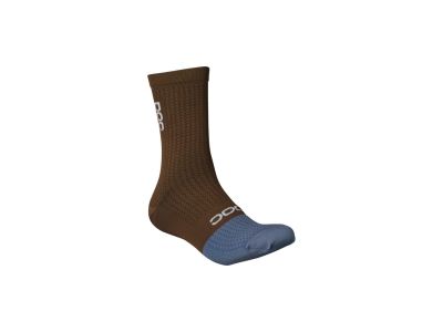 POC Flair Socks, Mid Jasper Brown/Calcite Blue