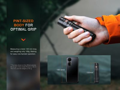Fenix ​​​​E35R zseblámpa, újratölthető