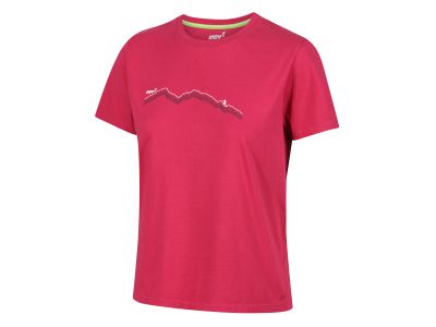 inov-8 GRAPHIC TEE Damen-T-Shirt „Ridge“, rosa