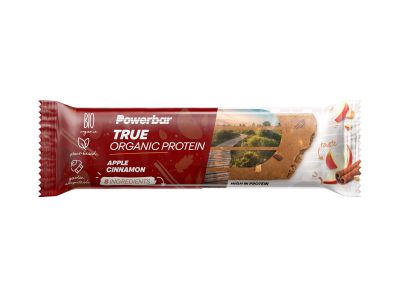 PowerBar True Organic Protein baton, 45 g, mere/scorțișoară