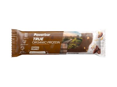 PowerBar True Organic Protein bar, 45 g, cocoa/pealockring