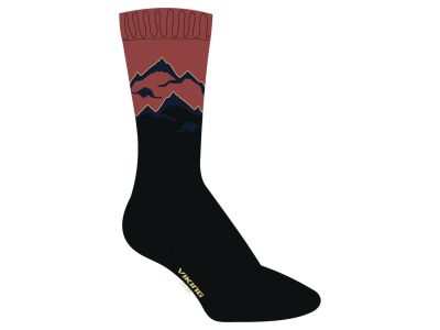 Viking women&amp;#39;s socks, black/orange
