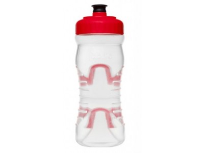 Fabric bottle 600 ml clear/red