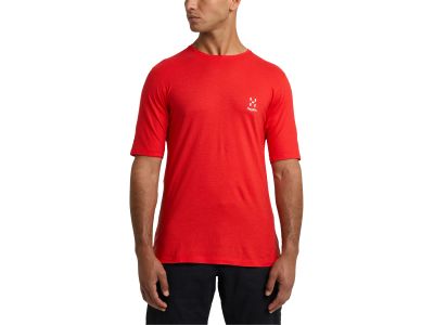 T-shirt Haglöfs ROC Grip, czerwony