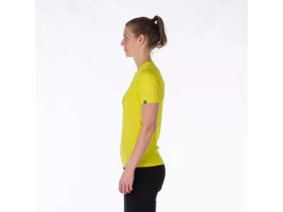 T-shirt damski Northfinder MILDRED, kolor lime żółty