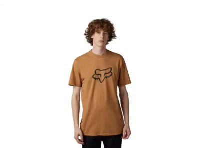 Fox Legacy Head T-shirt, cognac