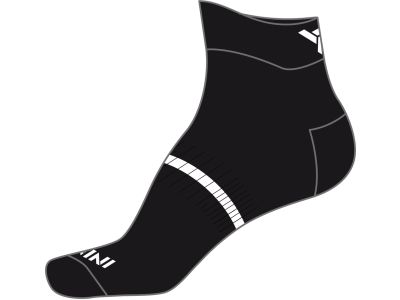 SILVINI Plima UA622 ponožky, čierna/biela