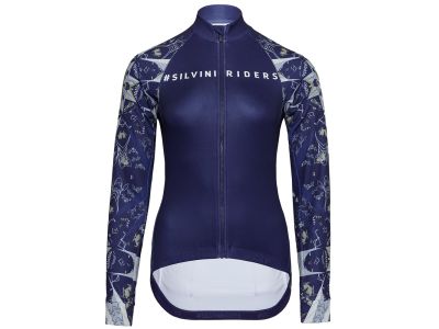 Damska koszulka rowerowa SILVINI Leverona ciemnoniebieski
