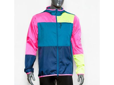 PEARL iZUMi SUMMIT BARRIER kabát, rózsaszín/fekete/sárga