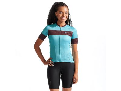 PEARL iZUMi Attack women's jersey, mystic blue/cacao floral