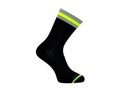 Pearl Izumi FLASH REFLECTIVE zokni, fekete/neonsárga