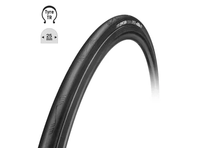 TUFO COMTURA PRIMA 700x25C tire, TR, kevlar, black/beige