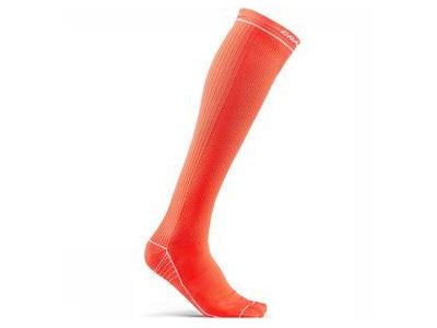 Craft Body Control knee socks, orange/white