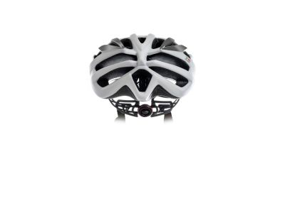 rh+ Z ZERO Helm, glänzendes Weiß/Mattsilber