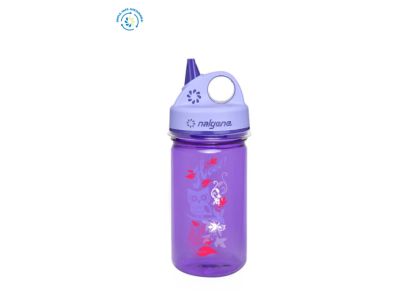 Butelka dla niemowląt Nalgene Grip-N-Gulp, 0,375 l, fioletowa z buczeniem