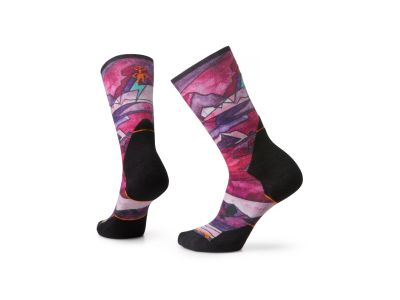 Smartwool Athlete Edition Run Print dámske ponožky, meadow mauve