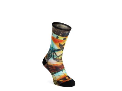 Smartwool Bike Zero Cushion Celestial Print women&amp;#39;s socks, multicolor